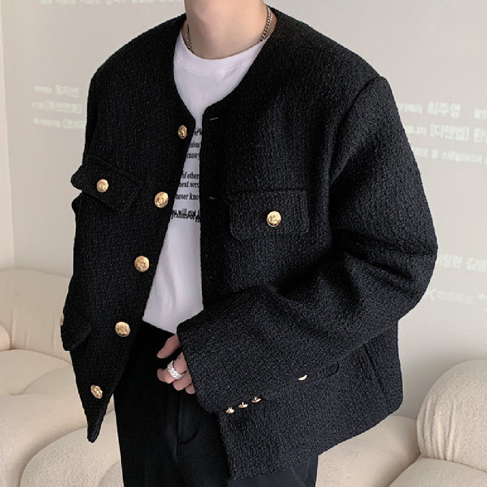 Men’s Loose Vintage Shirt – Single-Breasted Retro Casual Streetwear Top